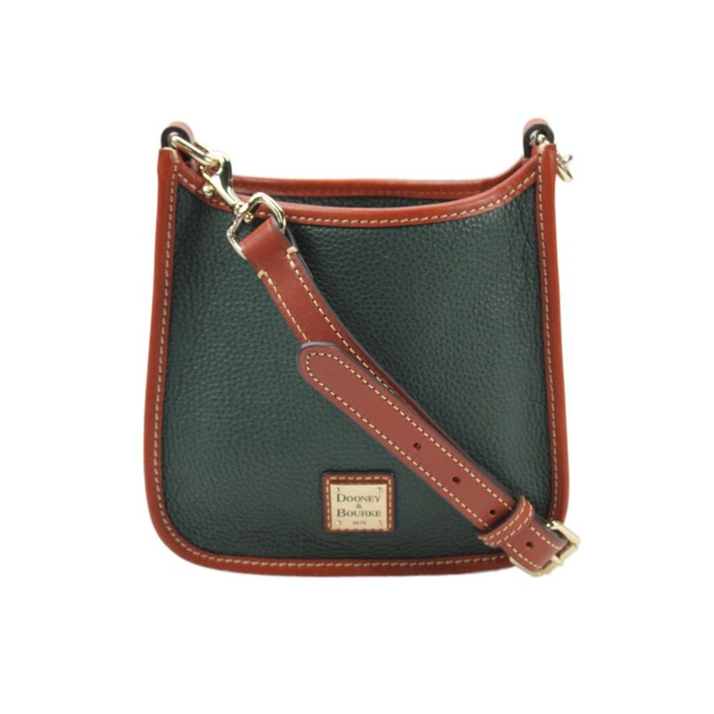 Dooney & Bourke Womens Single Strap Leather Small Messenger Handbag Ivy Green